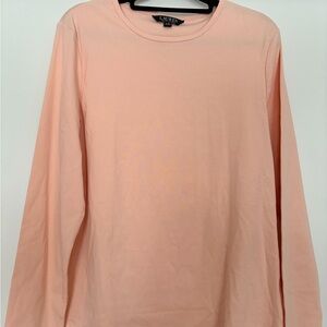 Lauren Ralph Lauren Light Pink Long Sleeve Tee